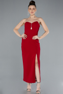 Midi Red Cocktail Dress ABK2254