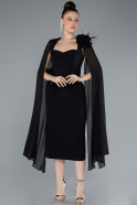 Midi Black Party Dress ABK2255