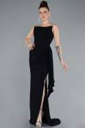 Long Black Mermaid Evening Gown ABU4666