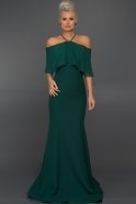 Long Emerald Green Evening Dress ABU091
