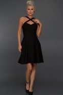 Short Black Evening Dress C8020
