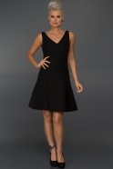 Short Black Evening Dress C8062