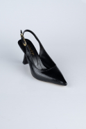 Black Patterned Evening Shoe ABD1130