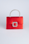 Red Satin Night Bag V758