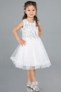 Midi White Girl Dress ABK2300