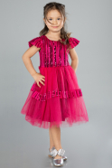 Midi Fuchsia Girl Dress ABK2301