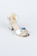 Silver Mirror Kids Shoe SE768