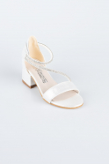 White Crystal Kid Shoe SE796