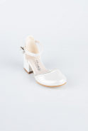 Silver Crystal Kid Shoe SE771