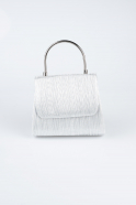 Silver Laser Cut Evening Bag SH842
