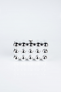 Silver Metal Evening Bag SH843
