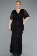 Black Long Plus Size Evening Gown ABU4542