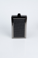 Black Plaster Fabric Night Bag KC820