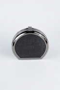 Black Plaster Fabric Evening Bag KC821