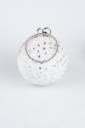 White Scaly Evening Bag SH803