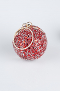 Gold-Red Scaly Evening Bag SH803