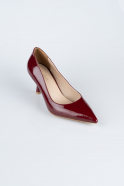 Burgundy Patent Leather Stiletto AB1135