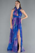 Long Purple Evening Dress ABU4901