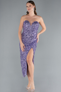 Midi Lila Scaly Cocktail Dress ABK2335