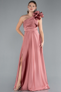 Onion Skin Long Satin Evening Dress ABU4189