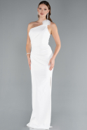 Long White Evening Dress ABU4891