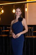 Long Navy Blue Evening Dress ABU4891