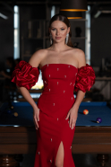 Red Long Evening Dress ABU3659