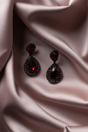 Burgundy Earring UK912