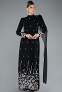 Long Black Hijab Dress ABU4931