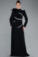 Long Black Hijab Dress ABU4934