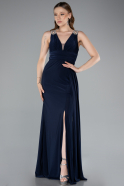 Long Navy Blue Evening Dress ABU4967