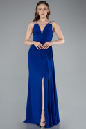 Long Sax Blue Evening Dress ABU4967