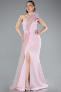 Long Powder Color Evening Dress ABU4969