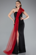 Long Black-Red Evening Dress ABU4969