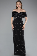 Long Black Evening Dress ABU4973