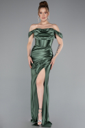 Pistachio Green Long Evening Dress ABU3611