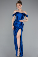 Sax Blue Long Evening Dress ABU3611