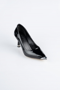 Black Patent Leather Stiletto AB1137