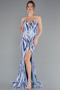 Long Blue Evening Dress ABU5024