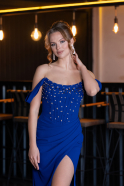 Long Sax Blue Evening Dress ABU5016