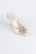 Gold Laser Cut Evening Shoe MJ9003