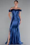 Indigo Long Evening Dress ABU4903