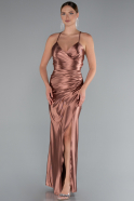 Onion Skin Long Satin Prom Gown ABU2800