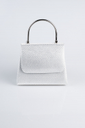 Silver Patterned Night Bag SH842