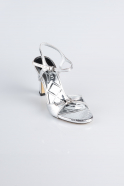 Silver Patent Leather Evening Shoe AB1141