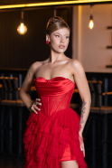 Long Red Evening Dress ABU5071