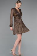 Short Copper Cocktail Dress ABK2376
