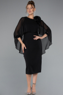 Midi Black Cocktail Dress ABK2382