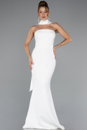 Long White Evening Dress ABU5097