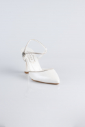 White Leather Evening Shoe MJD5150